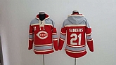 Cincinnati Reds #21 Reggie Sanders Red Sawyer Hooded Sweatshirt Baseball Hoodie,baseball caps,new era cap wholesale,wholesale hats